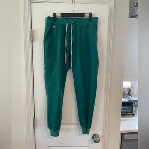 Hunter Green High Waisted Zamora Jogger Scrub Pants